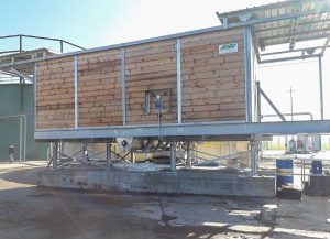 AGB Biogas - dosatore con copertura e scarico su pompa