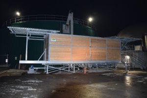 Replacement of the biogas plant feed system with AGB 120m3 push-floor solid feeder 2