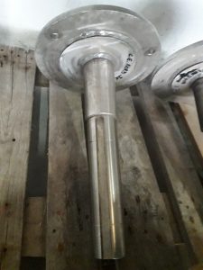 Flanged shaft spare parts for biogas plants